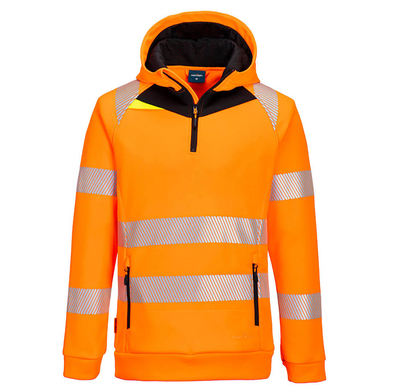 DX482 DX4 1/4 ZIP High Vis Jacket / Hoodie