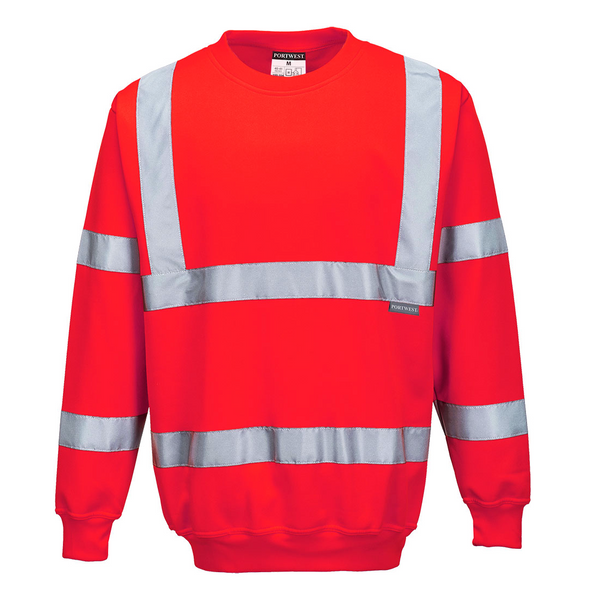 Portwest B303 - Hi-Vis Sweatshirt Orange (Rail Industry)