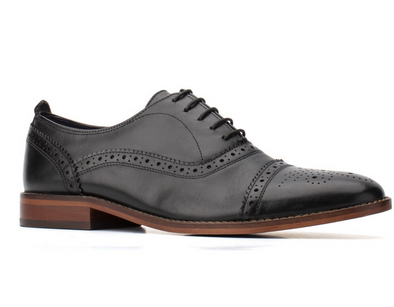 BASE London Cast Waxy Lace Up Mens Brogue Shoe