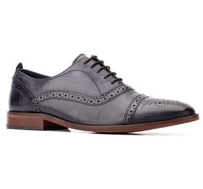 BASE London Cast Washed Lace Up Mens Brogue Shoe