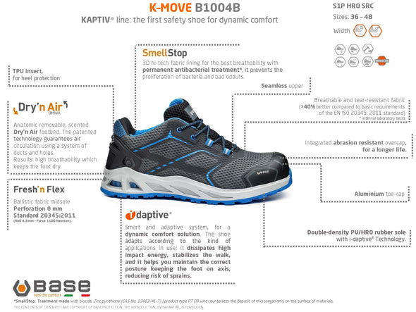 Portwest B1004B K-Move Base Premium Footwear (S1P) (6563560030262)