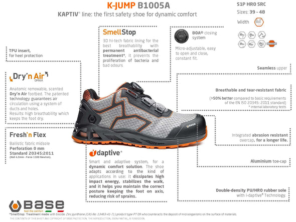 Portwest B1005A K-Jump Base Premium Safety Footwear (S1P) (6563589029942)