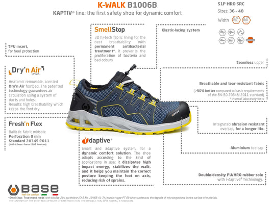 Portwest B1006 K-Walk Base Premium Footwear (S1P) (6575491711030)