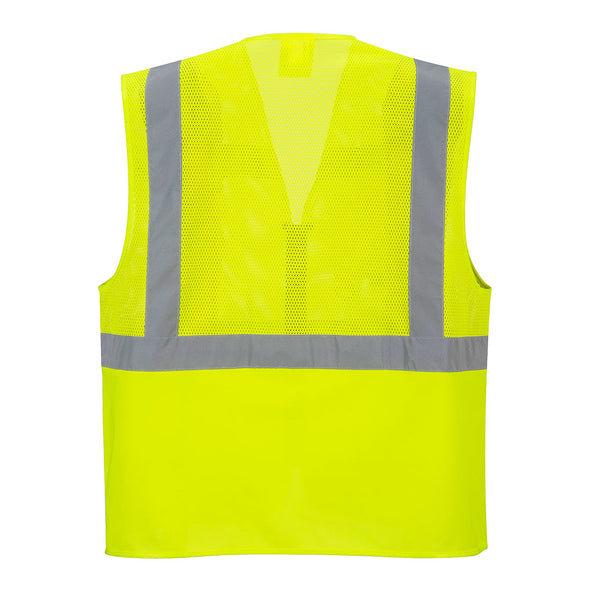 Portwest C496 Madrid Executive Mesh Hi-Vis Vest (Pack of 2) (4713596977206)