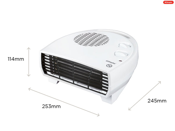 Dimplex 3kW Flat Fan Heater With Thermostat