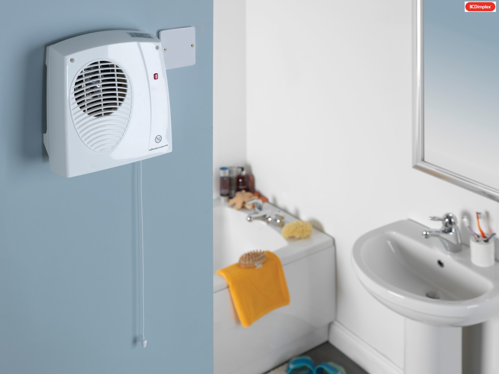 Bathroom extractor fan clearance with heater