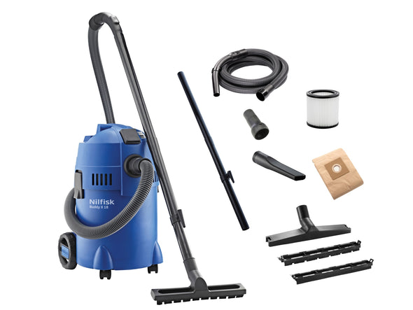 Kew Nilfisk Alto 240V Buddy II Wet & Dry Vacuum with Power Tool Take Off 18L (1200W)