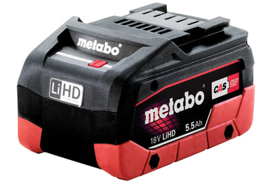 Metabo 18V LiHD 5.5Ah Slide Battery Pack