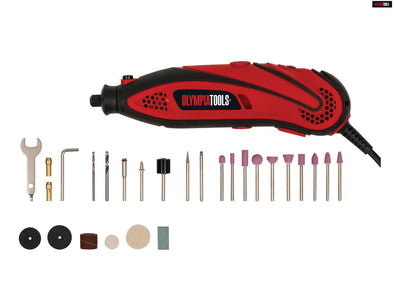 Olympia Tools® 135W Mini Rotary Multi-Tool with 40 Piece Accessory Set (Corded)