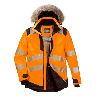 Portwest PW369 Hi-Vis Winter Parka Jacket