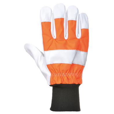 Oak Chainsaw Protective Glove (Class 0) Orange A290 (Portwest)