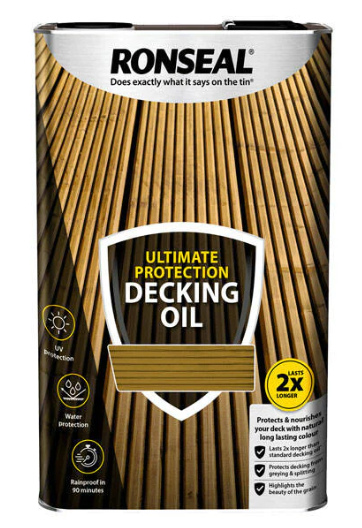 Ultimate Protection Decking Oil Natural 2.5 litre and 5 Litre