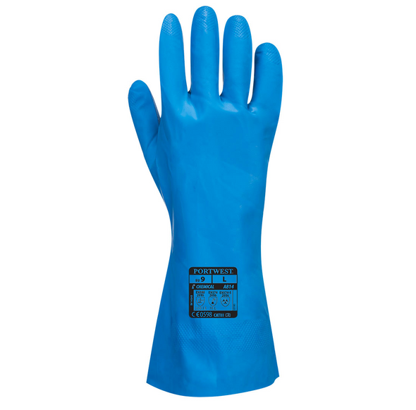 A814 - Food Approved Nitrile Gauntlet Portwest