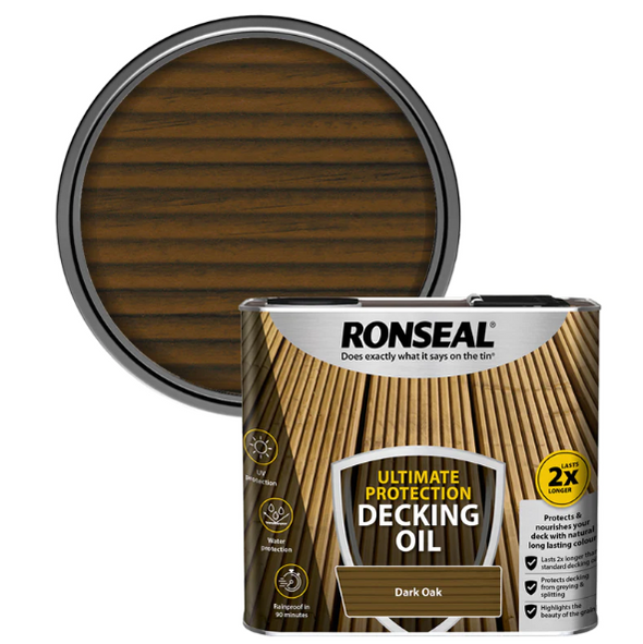 Ultimate Protection Decking Oil Natural 2.5 litre and 5 Litre