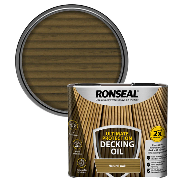 Ultimate Protection Decking Oil Natural 2.5 litre and 5 Litre