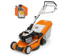 Stihl RM 655 RS 53cm self-propelled petrol lawnmower with rear roller (4763297939510)